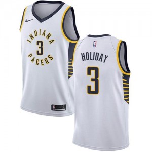 Nike NBA Maillot De Basket Holiday Indiana Pacers #3 Homme Association Edition Blanc