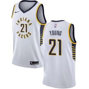 Nike Maillots De Basket Young Indiana Pacers Association Edition Blanc Homme No.21