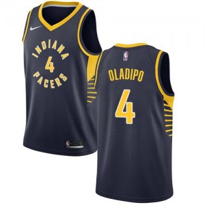 Nike NBA Maillots De Victor Oladipo Pacers Homme No.4 bleu marine Icon Edition
