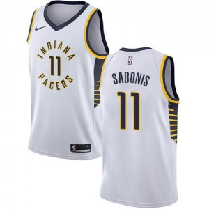 Nike NBA Maillots Sabonis Pacers Homme Association Edition Blanc No.11