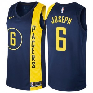Nike NBA Maillots De Basket Joseph Indiana Pacers No.6 City Edition bleu marine Homme
