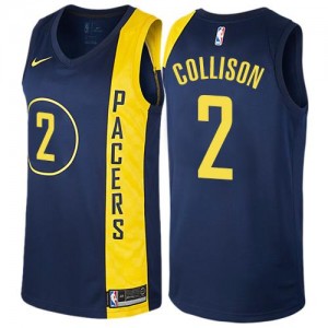 Nike Maillots De Collison Indiana Pacers #2 City Edition bleu marine Enfant