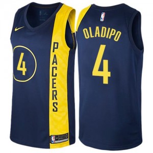 Nike Maillot De Victor Oladipo Indiana Pacers City Edition #4 bleu marine Enfant