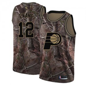 Nike NBA Maillot Basket Evans Indiana Pacers Camouflage Homme No.12 Realtree Collection