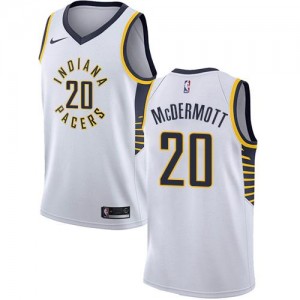 Maillots Basket Doug McDermott Pacers Homme Nike Blanc Association Edition No.20
