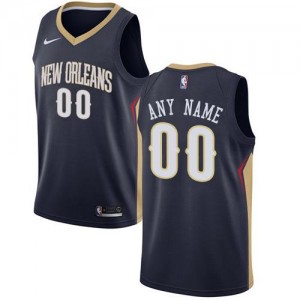 Nike NBA Maillot Personnalise New Orleans Pelicans bleu marine Icon Edition Enfant