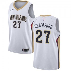 Nike Maillot Basket Crawford New Orleans Pelicans Homme Association Edition #27 Blanc