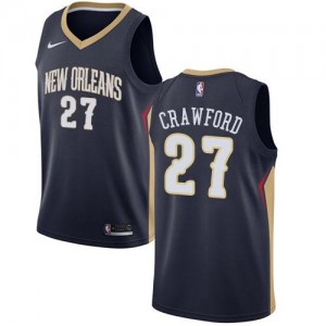 Nike Maillot Basket Jordan Crawford Pelicans bleu marine No.27 Icon Edition Homme