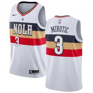 Maillots De Basket Mirotic New Orleans Pelicans Nike No.3 Earned Edition Blanc Homme