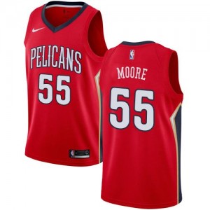 Nike Maillots Moore New Orleans Pelicans No.55 Statement Edition Enfant Rouge