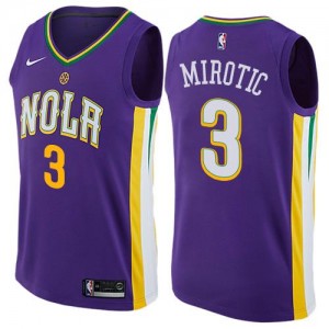 Nike NBA Maillot De Mirotic New Orleans Pelicans Violet Homme No.3 City Edition