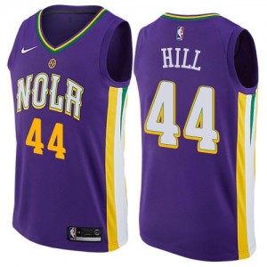 Maillot Basket Hill Pelicans City Edition Nike No.44 Violet Homme