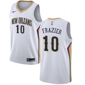 Nike Maillot De Tim Frazier Pelicans #10 Homme Association Edition Blanc