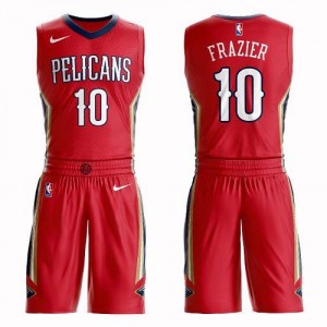 Nike Maillot De Tim Frazier New Orleans Pelicans No.10 Suit Statement Edition Homme Rouge