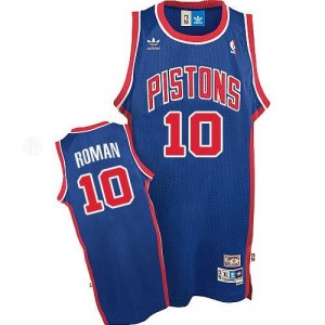 Maillots Dennis Rodman Pistons Homme Throwback Bleu Adidas #10