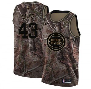 Nike NBA Maillots Grant Long Detroit Pistons Enfant #43 Camouflage Realtree Collection