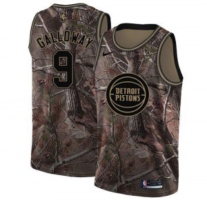 Maillots De Langston Galloway Detroit Pistons #9 Enfant Camouflage Nike Realtree Collection