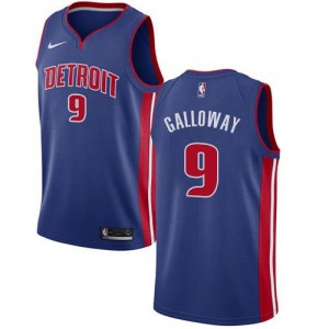 Nike Maillots Galloway Detroit Pistons Enfant Bleu royal Icon Edition No.9