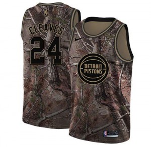 Nike Maillot De Cleaves Pistons Camouflage Realtree Collection #24 Enfant