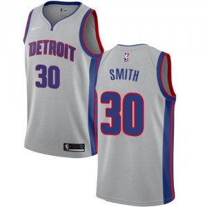 Nike Maillot Smith Detroit Pistons Statement Edition No.30 Homme Argent