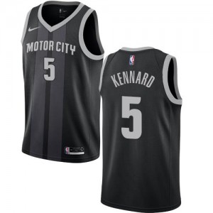 Maillot De Basket Luke Kennard Pistons Homme #5 Nike City Edition Noir