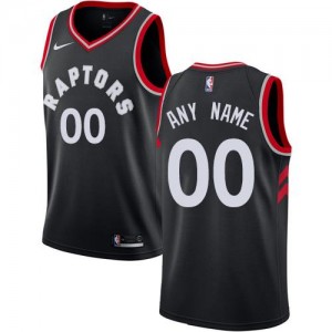 Personnalise Maillot Basket Toronto Raptors Statement Edition Nike Homme Noir