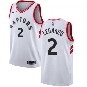 Nike NBA Maillot De Kawhi Leonard Raptors No.2 Homme Association Edition Blanc