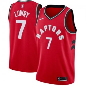 Nike Maillot De Kyle Lowry Toronto Raptors #7 Homme Icon Edition Rouge