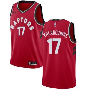 Nike Maillot De Basket Valanciunas Toronto Raptors No.17 Icon Edition Rouge Homme