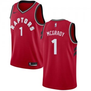 Nike Maillots Basket Mcgrady Raptors Rouge No.1 Homme Icon Edition