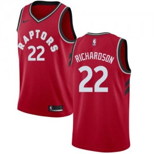 Nike NBA Maillot Richardson Toronto Raptors Rouge No.22 Homme Icon Edition