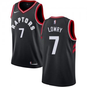 Maillots De Basket Kyle Lowry Toronto Raptors Statement Edition Enfant #7 Noir Nike