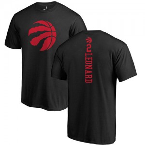 T-Shirt Basket Leonard Raptors Nike Homme & Enfant Backer noir une couleur No.2
