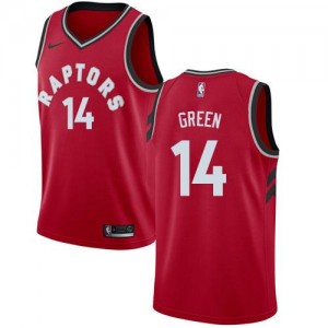 Nike NBA Maillots De Danny Green Raptors Rouge Icon Edition #14 Homme