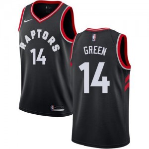 Maillot Green Toronto Raptors Homme #14 Noir Statement Edition Nike