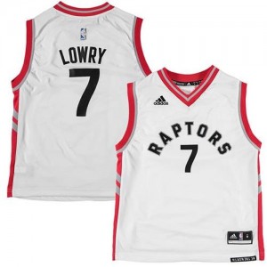 Adidas Maillots Basket Lowry Raptors Blanc No.7 Homme 