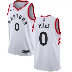 Nike Maillots Basket C.J. Miles Raptors Blanc #0 Association Edition Homme