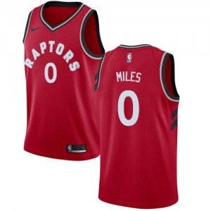 Nike Maillots Basket Miles Raptors Homme Icon Edition #0 Rouge