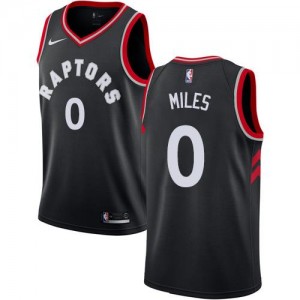 Maillot De Basket Miles Toronto Raptors #0 Homme Statement Edition Nike Noir