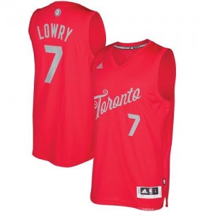 Maillots Basket Kyle Lowry Toronto Raptors Adidas 2016-2017 Christmas Day No.7 Rouge Homme