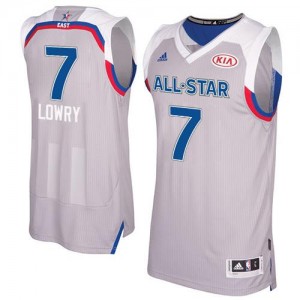Maillot Basket Kyle Lowry Raptors No.7 Gris Homme 2017 All Star Adidas