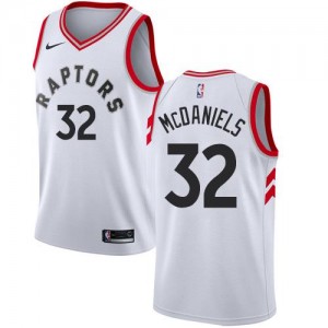 Nike Maillot De Basket McDaniels Toronto Raptors Association Edition #32 Blanc Homme
