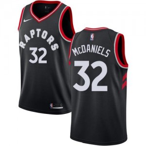 Nike NBA Maillots McDaniels Raptors #32 Noir Homme Statement Edition