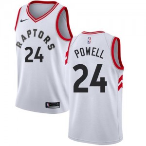 Nike NBA Maillots Norman Powell Toronto Raptors Enfant Association Edition Blanc #24