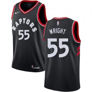 Nike NBA Maillots De Delon Wright Toronto Raptors Statement Edition Noir No.55 Enfant