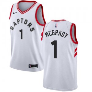Nike NBA Maillot De Basket Tracy Mcgrady Toronto Raptors Enfant #1 Blanc Association Edition