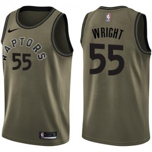Nike NBA Maillot De Basket Delon Wright Toronto Raptors No.55 Enfant vert Salute to Service