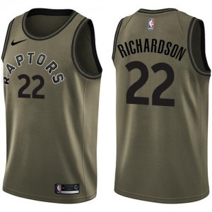Nike NBA Maillot Basket Richardson Toronto Raptors vert #22 Homme Salute to Service