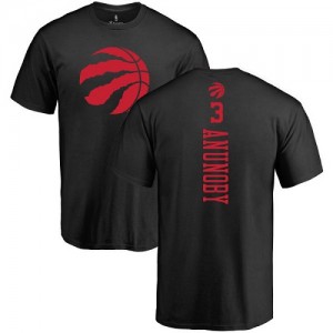 T-Shirt De Basket Anunoby Raptors #3 Nike Backer noir une couleur Homme & Enfant