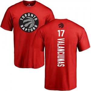 Nike NBA T-Shirts Valanciunas Raptors Rouge Backer Homme & Enfant No.17